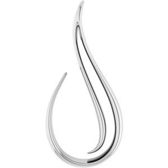 14K White Freeform Pendant,All Products : American Fashion Style Bags On Sale
